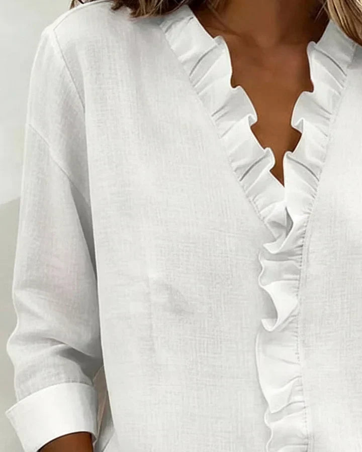 Lynette | Lightweight V-Neck Blouse