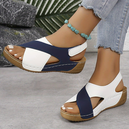 Women's Ergonomic Multi Strap Wedge Sandals