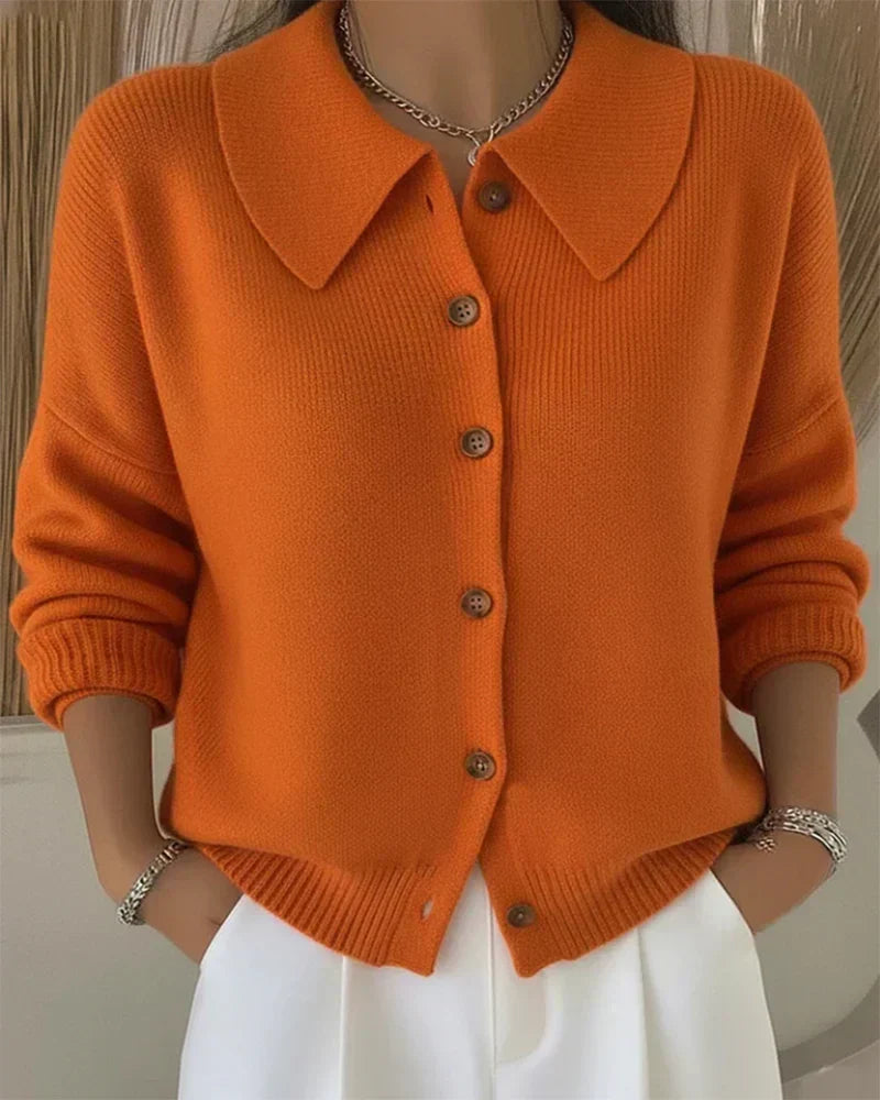 Carissa | Button Collar Cardigan