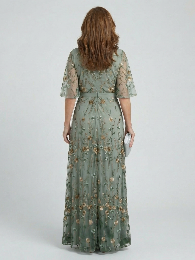 Women's Floral Halter Neck Midi Dress