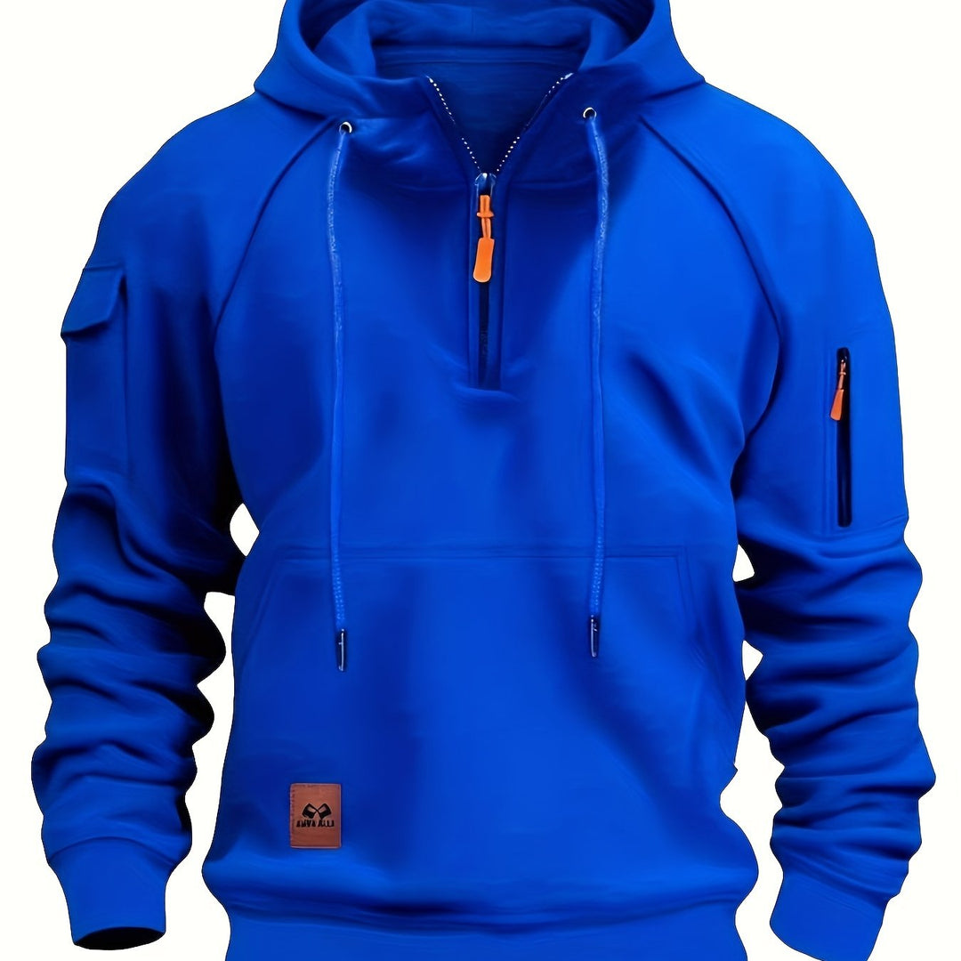 Vincent | Rugged Quarter-Zip Hoodie
