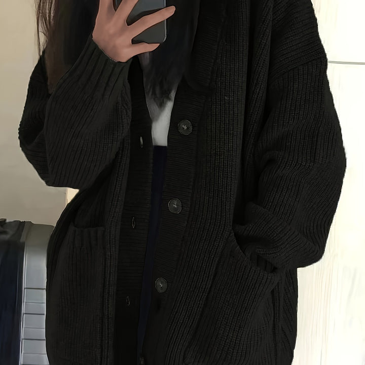 Becky | Relaxed Button-Front Cardigan