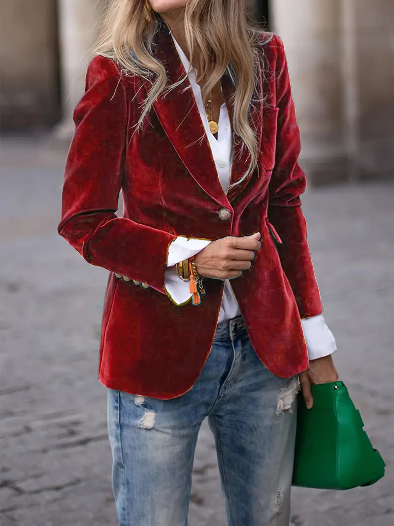 Candy | Elegant Velvet Blazer