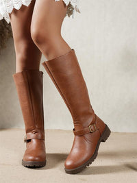 Charlene | Stylish Vintage Low Heel Boots