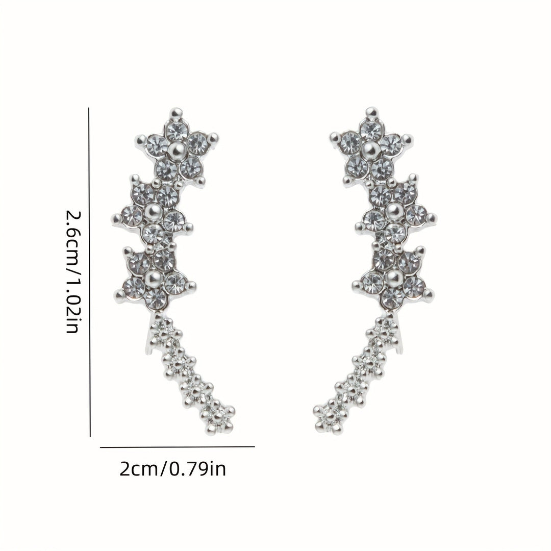 Bobbie | Timeless Floral Climber Earrings