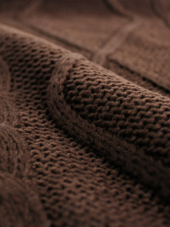 Lillian | Cable-Knit V-Neck Sweater Vest