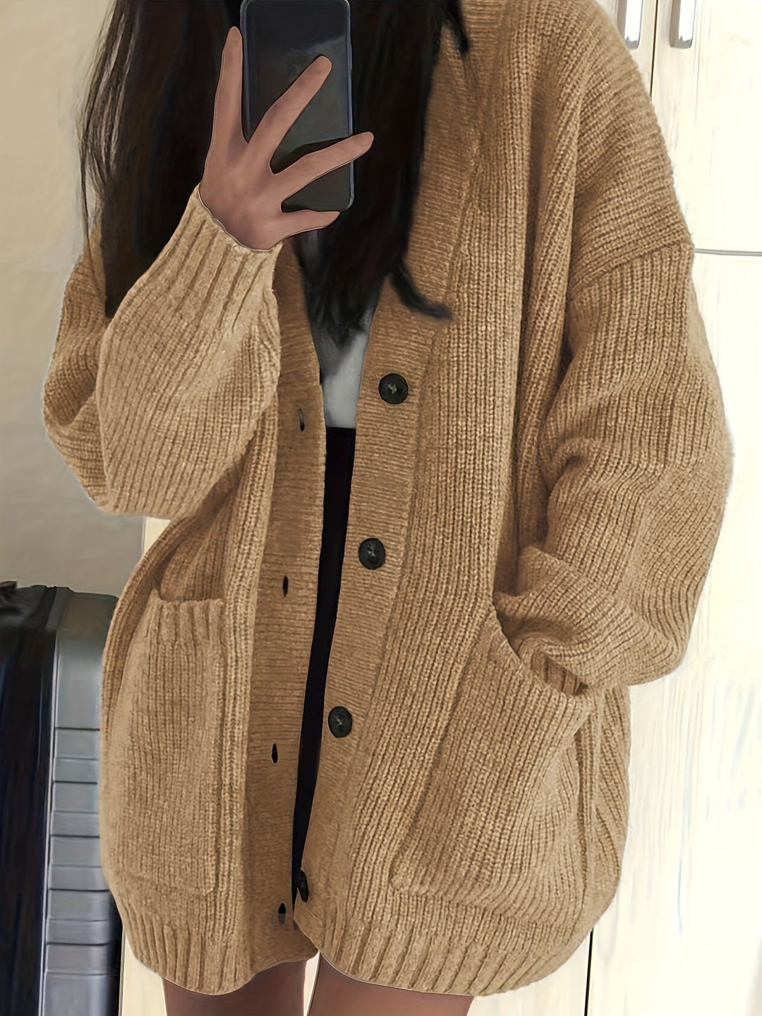Becky | Relaxed Button-Front Cardigan