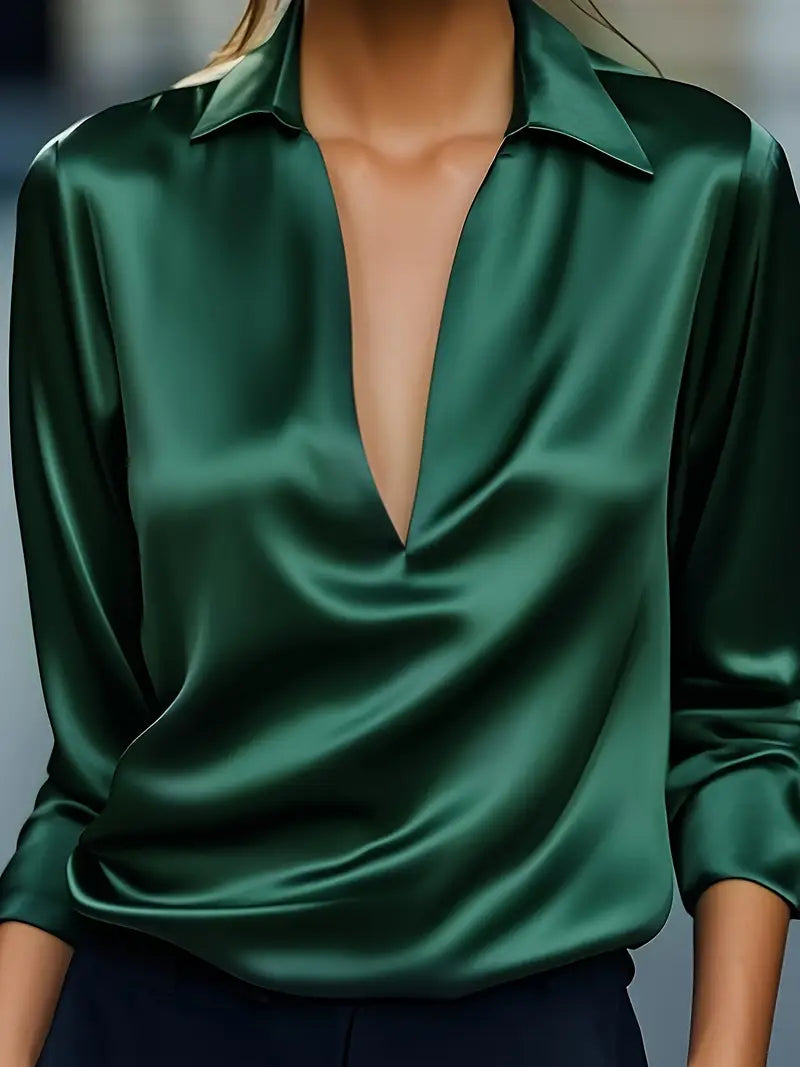 Eva | Premium V-Neck Blouse