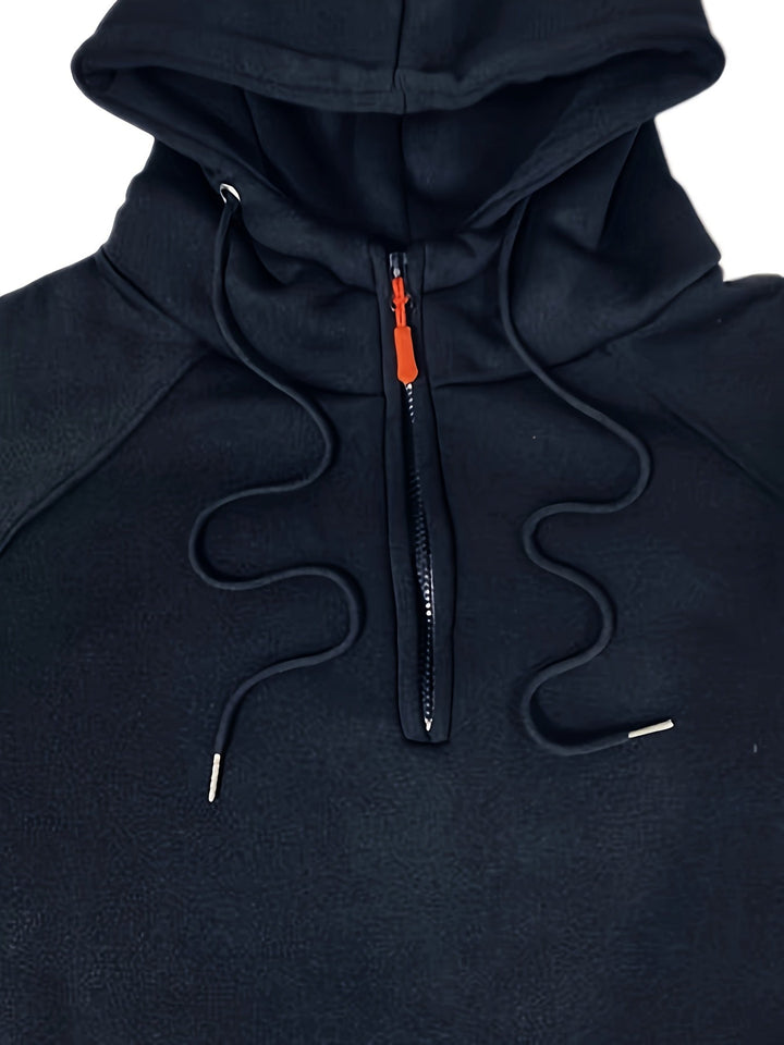 Vincent | Rugged Quarter-Zip Hoodie