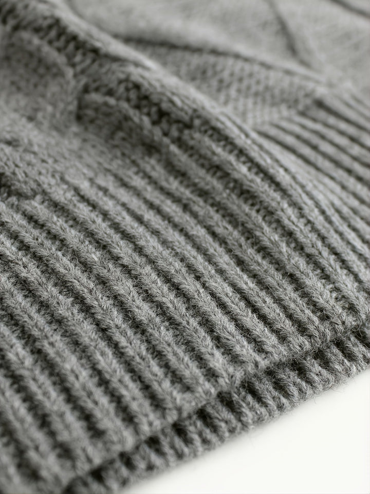 Lillian | Cable-Knit V-Neck Sweater Vest