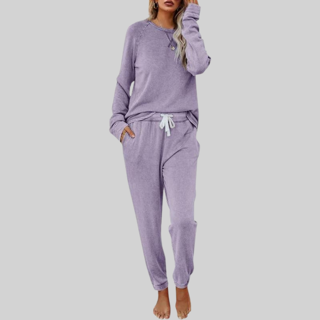 Leanna | Casual Long Sleeve Sweatsuit Set