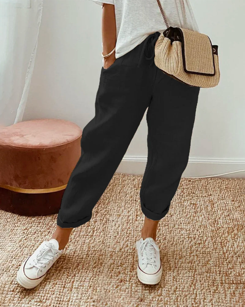 Remy | Linen Waistband Pants