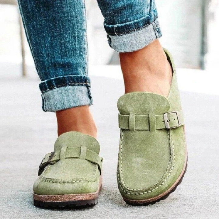 Cheri | Low Heel Buckle Loafers