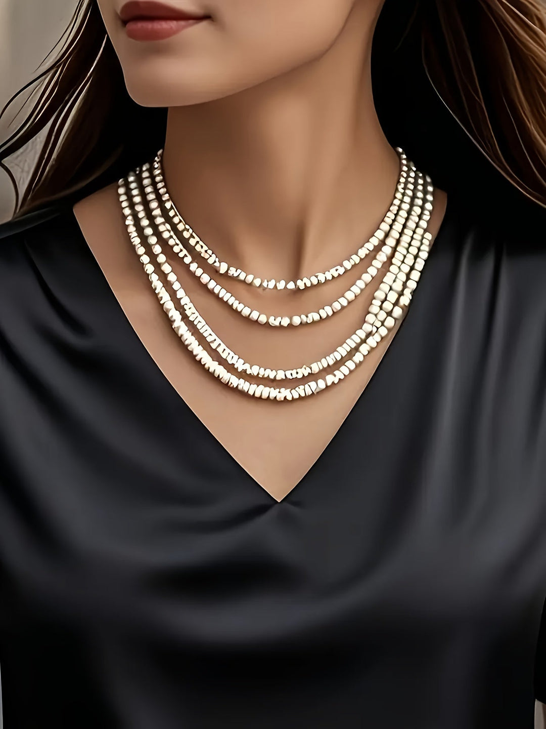 Alexis | Draped V-Neck Blouse