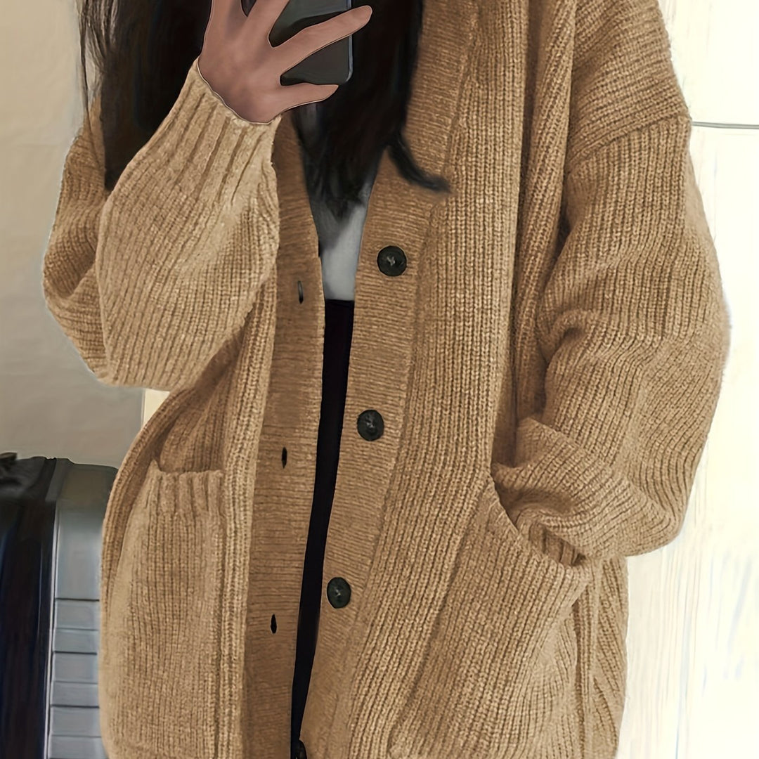 Becky | Relaxed Button-Front Cardigan