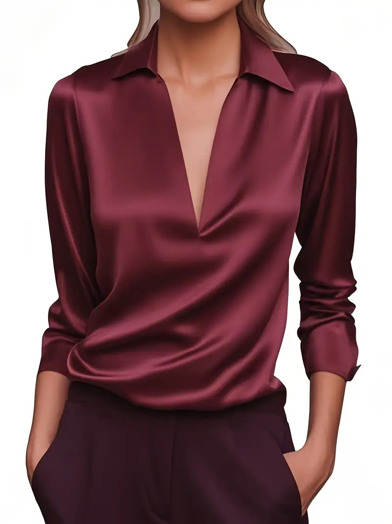 Eva | Premium V-Neck Blouse