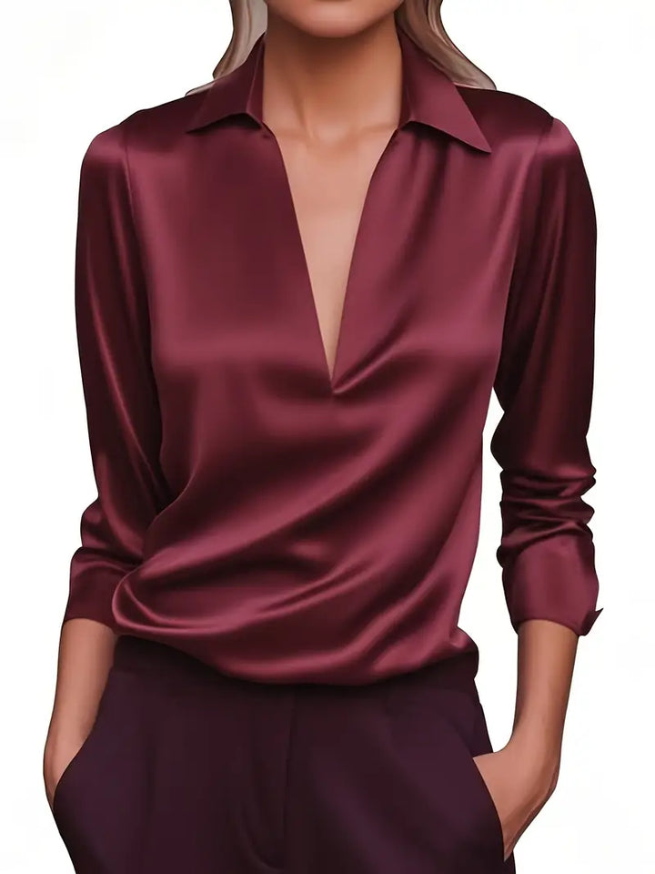 Eva | Premium V-Neck Blouse