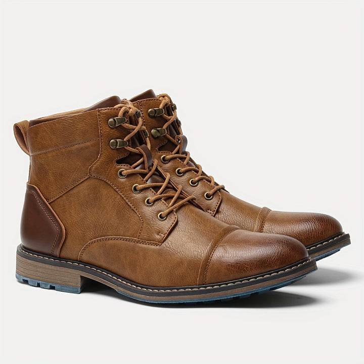 Mario | Refined Cap-Toe Ankle Boots