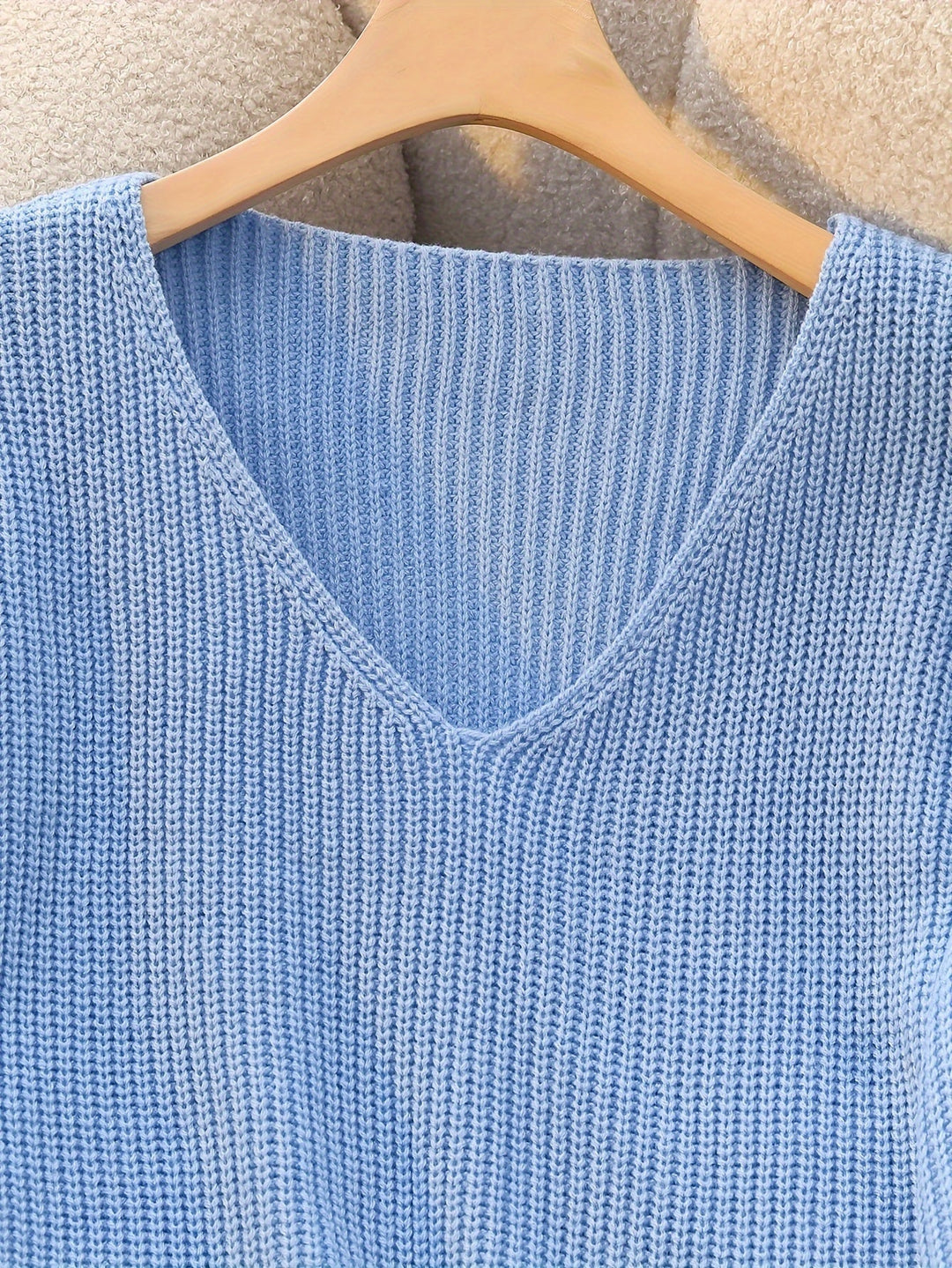 Cindy | Ribbed V-Neck Sweater