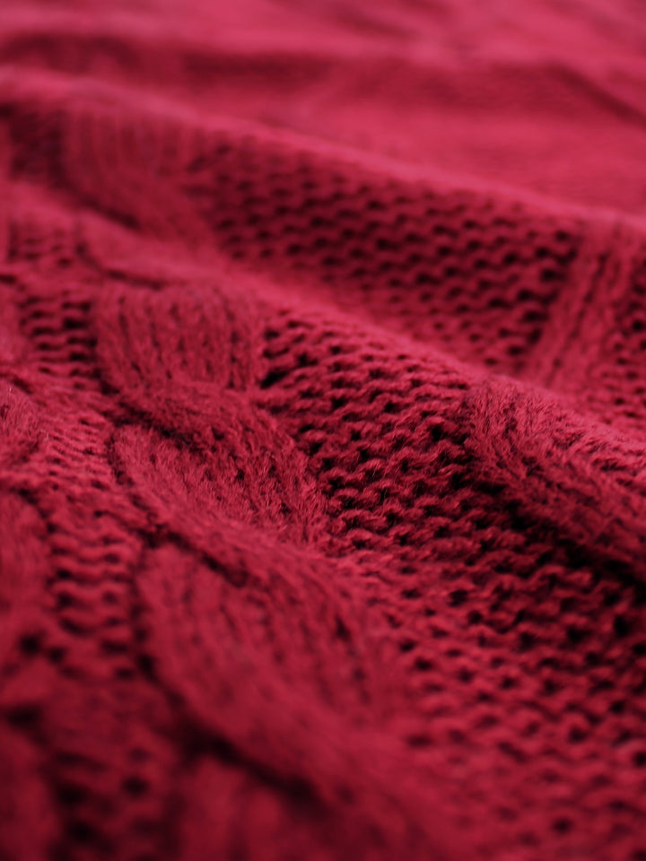 Lillian | Cable-Knit V-Neck Sweater Vest