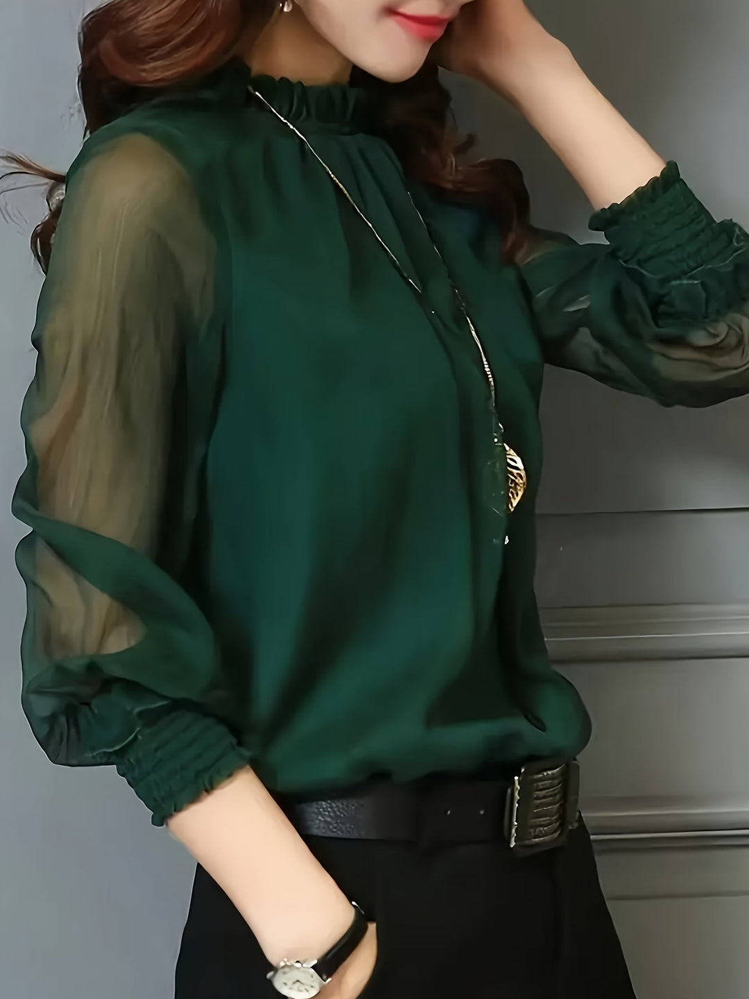 Ethel | Stand-Collar Blouse