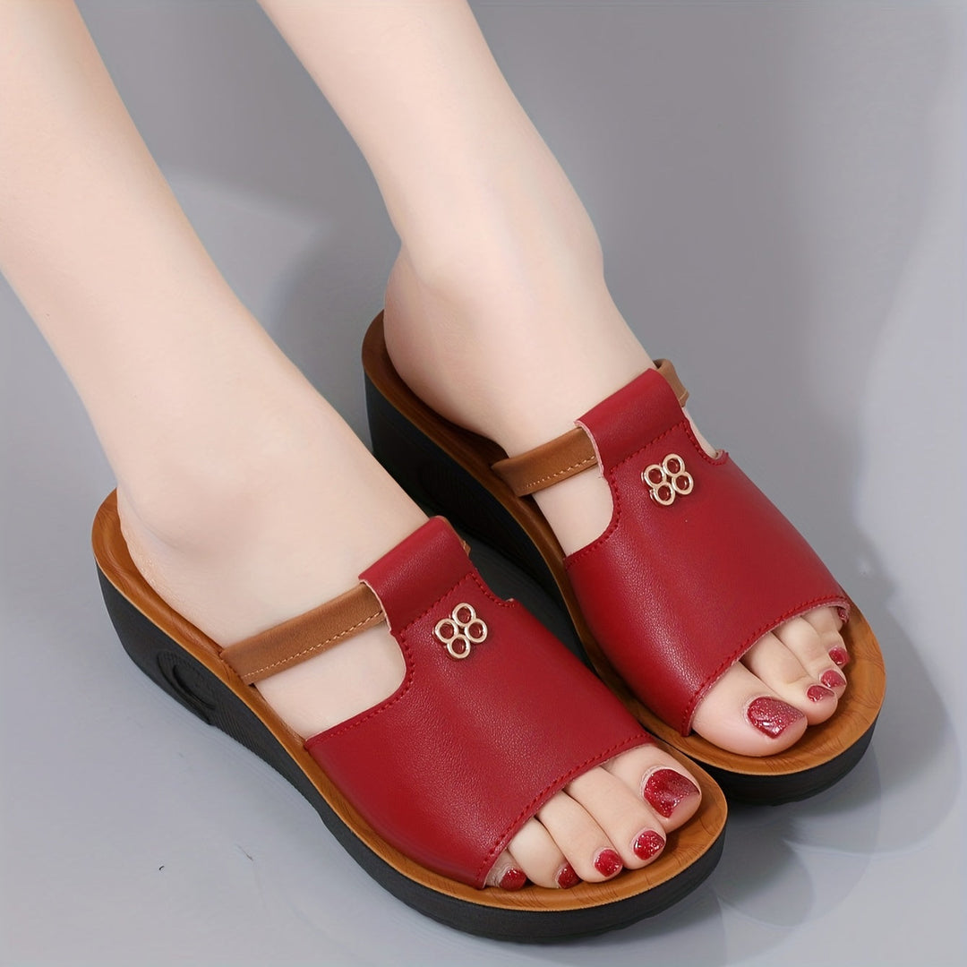 Genevieve | Comfort Wedge Sandals
