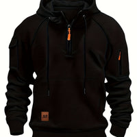Vincent | Rugged Quarter-Zip Hoodie