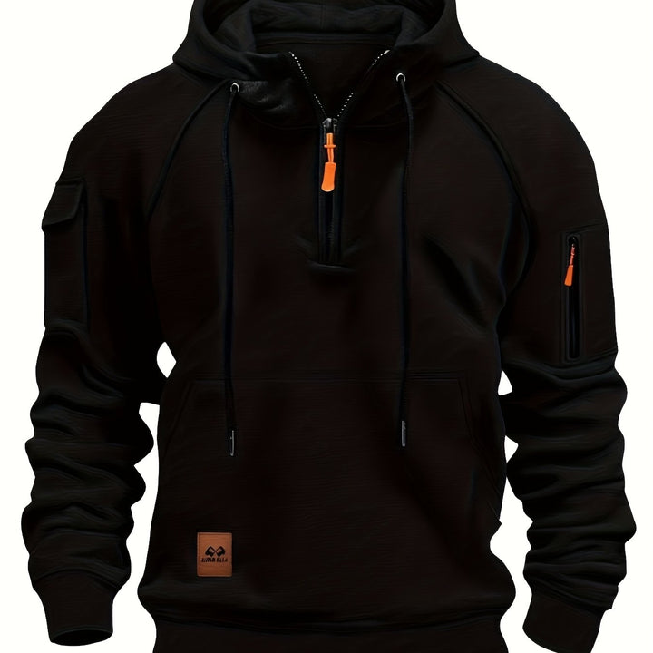 Vincent | Rugged Quarter-Zip Hoodie