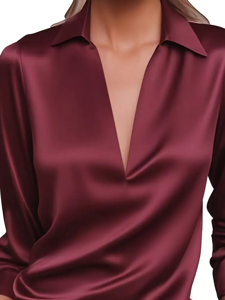 Eva | Premium V-Neck Blouse