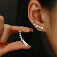 Bobbie | Timeless Floral Climber Earrings