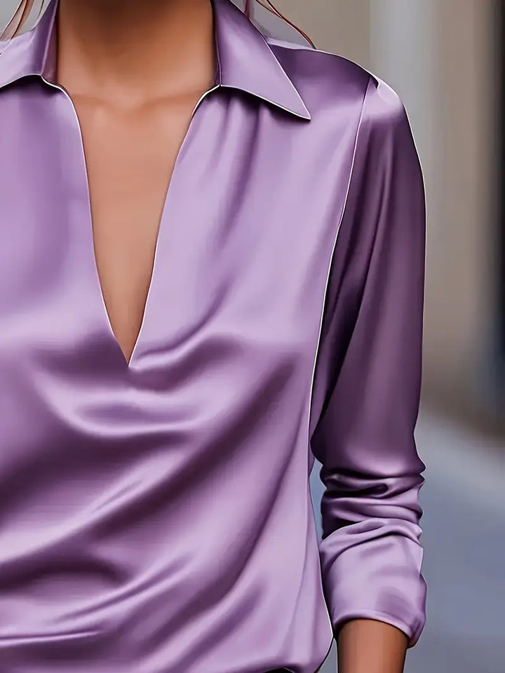 Eva | Premium V-Neck Blouse
