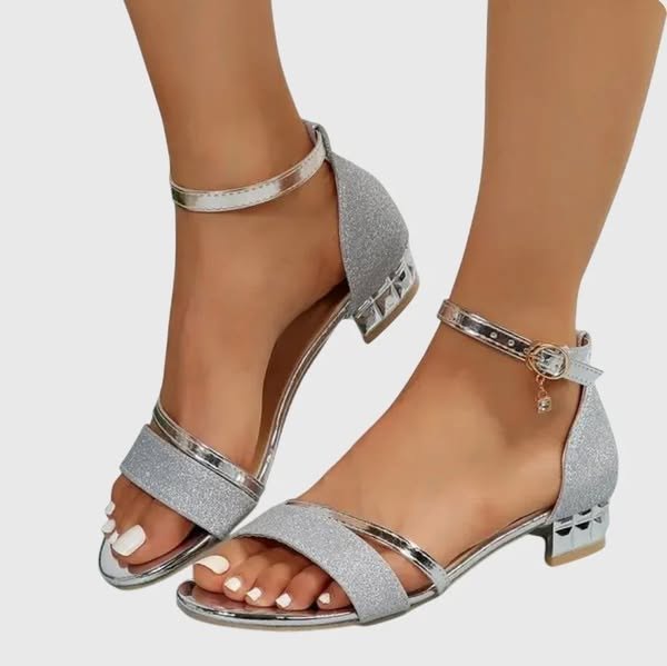 Women's Low Heel Adjustable Strap Sandals