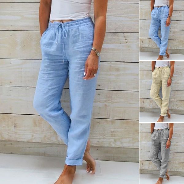 Makenzie | Linen Elastic Pants