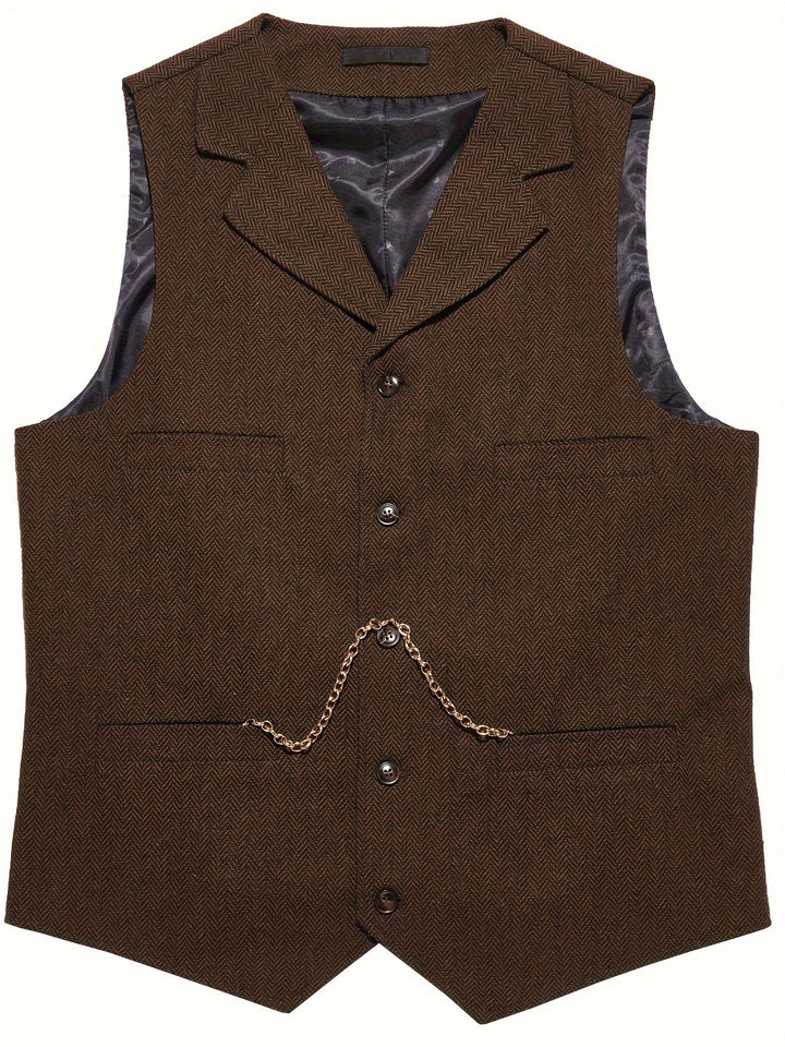 Quentin | Refined Herringbone Waistcoat