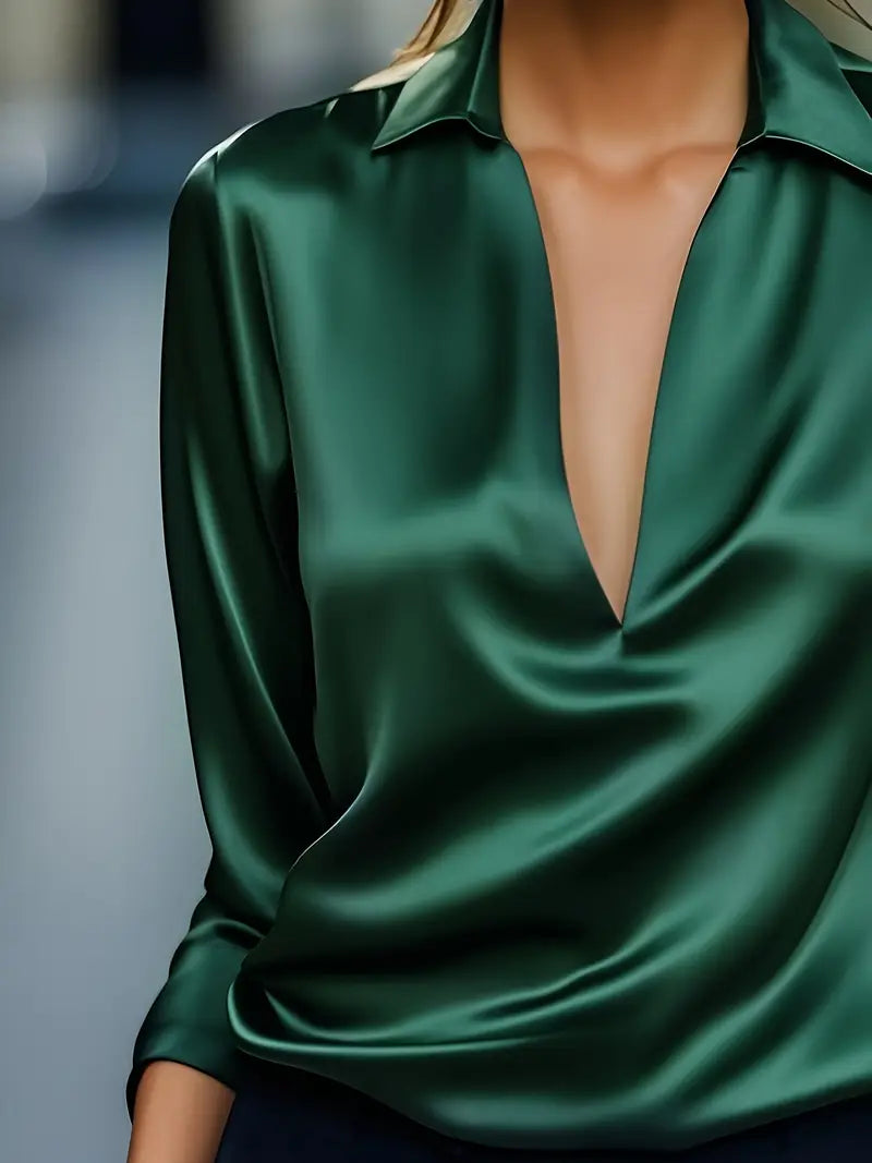 Eva | Premium V-Neck Blouse