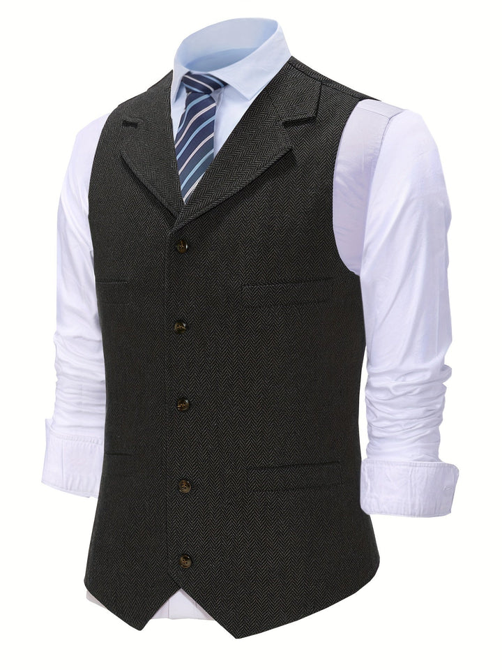 Quentin | Refined Herringbone Waistcoat