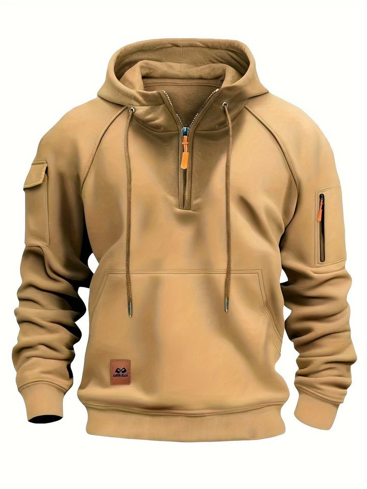 Vincent | Rugged Quarter-Zip Hoodie
