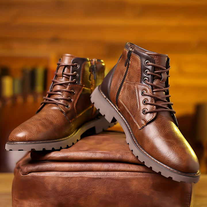 Blake | Rugged Lace-Up Ankle Boots