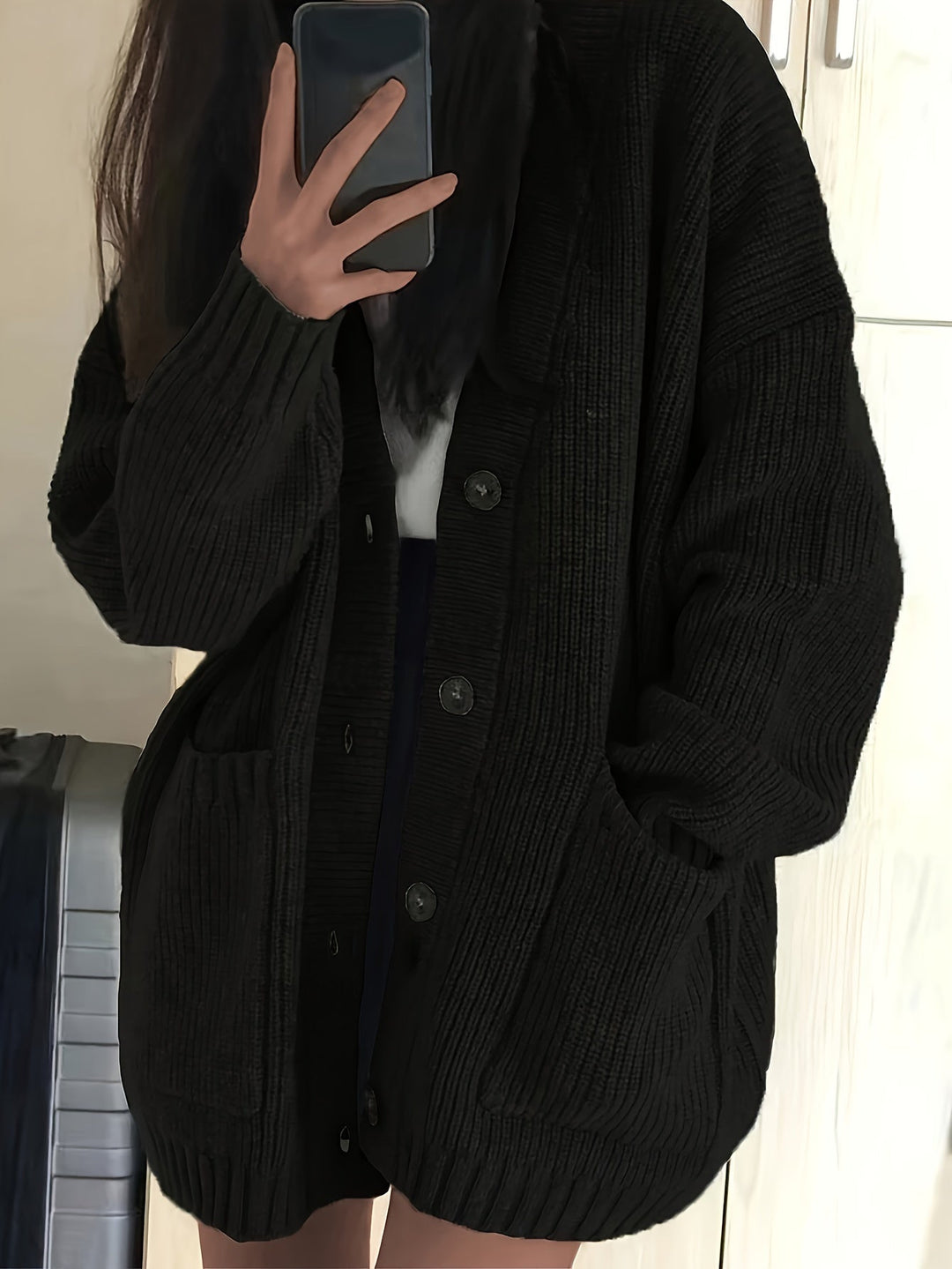 Becky | Relaxed Button-Front Cardigan