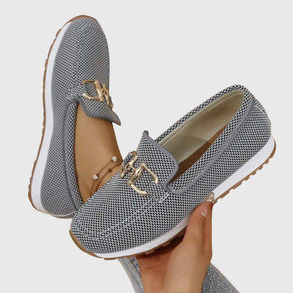 Women's Cushioned Slip On Walking Loafer Sneakers