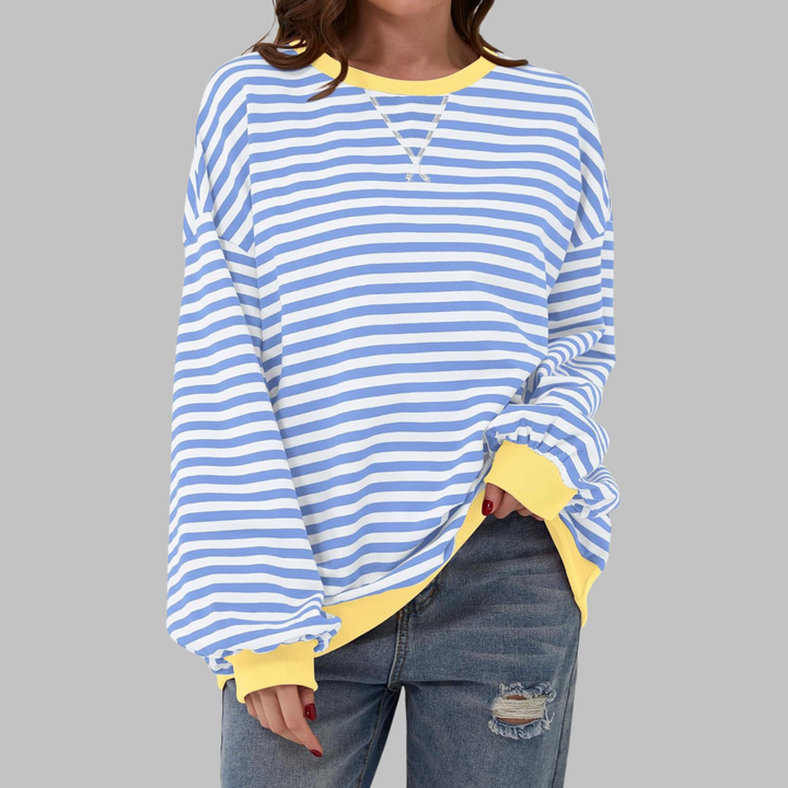 Rachael | Casual Long Sleeve Striped Sweatshirt