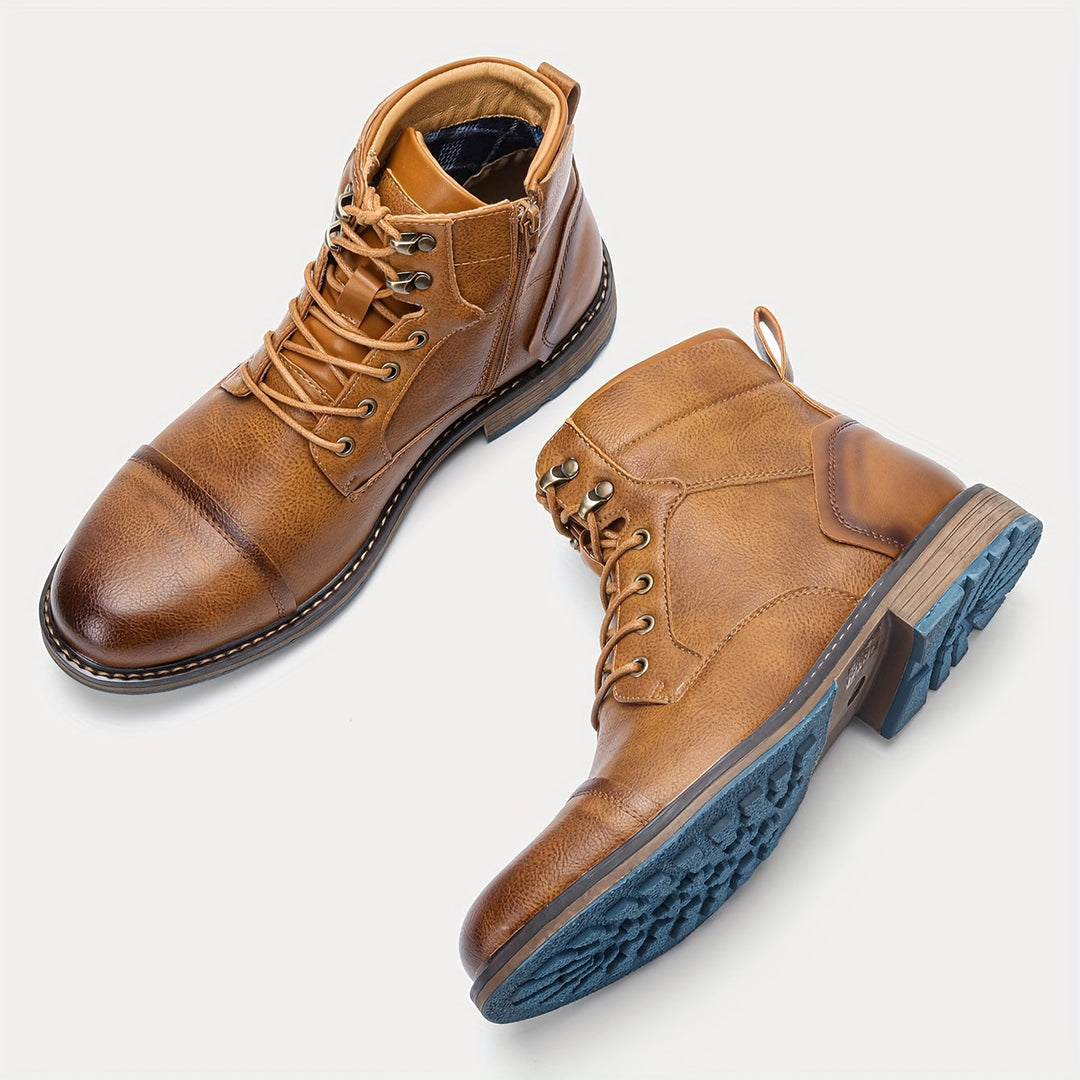 Mario | Refined Cap-Toe Ankle Boots
