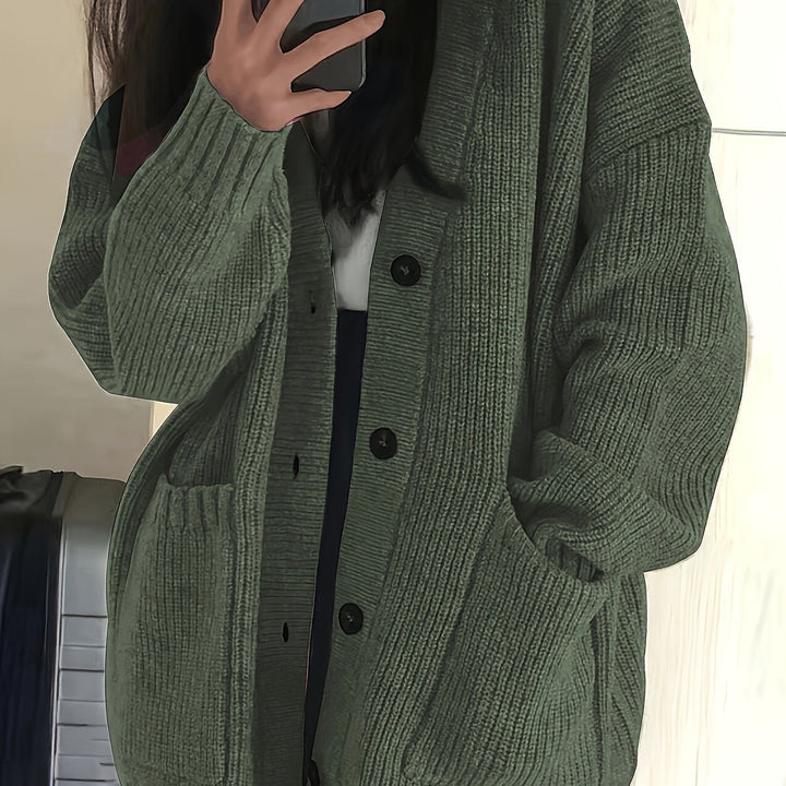 Becky | Relaxed Button-Front Cardigan