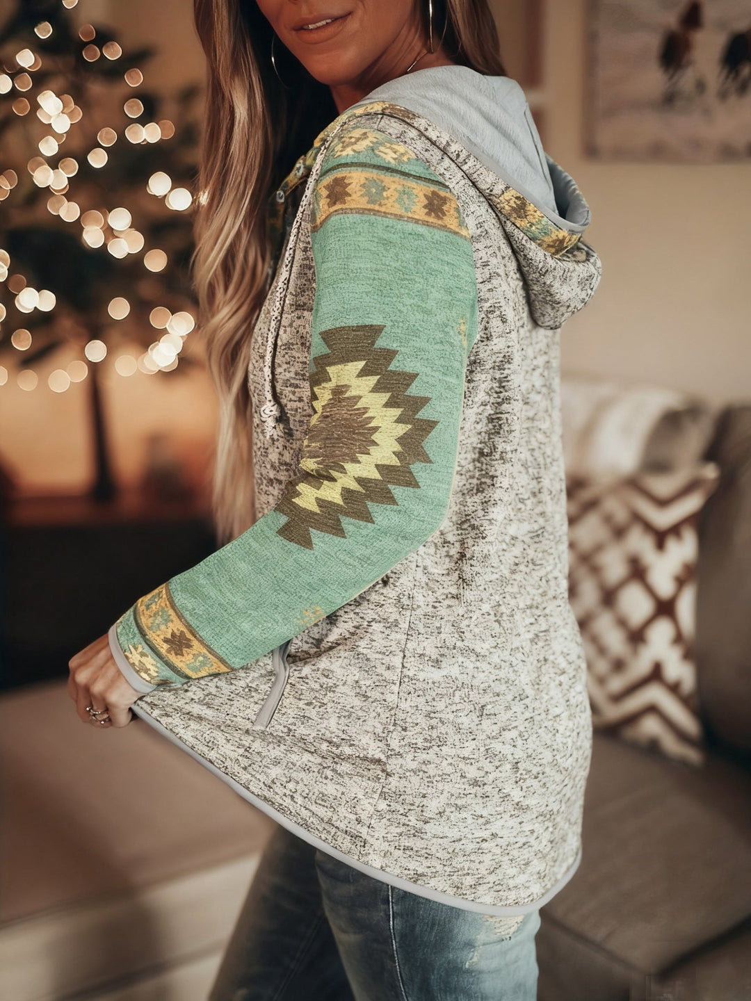 Cristina | Western-Inspired Hooded Sweatshirt