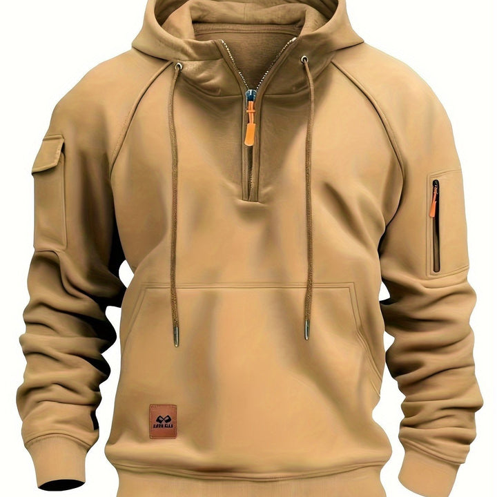 Vincent | Rugged Quarter-Zip Hoodie