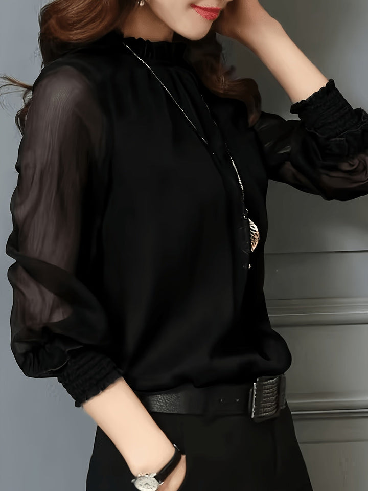 Ethel | Stand-Collar Blouse
