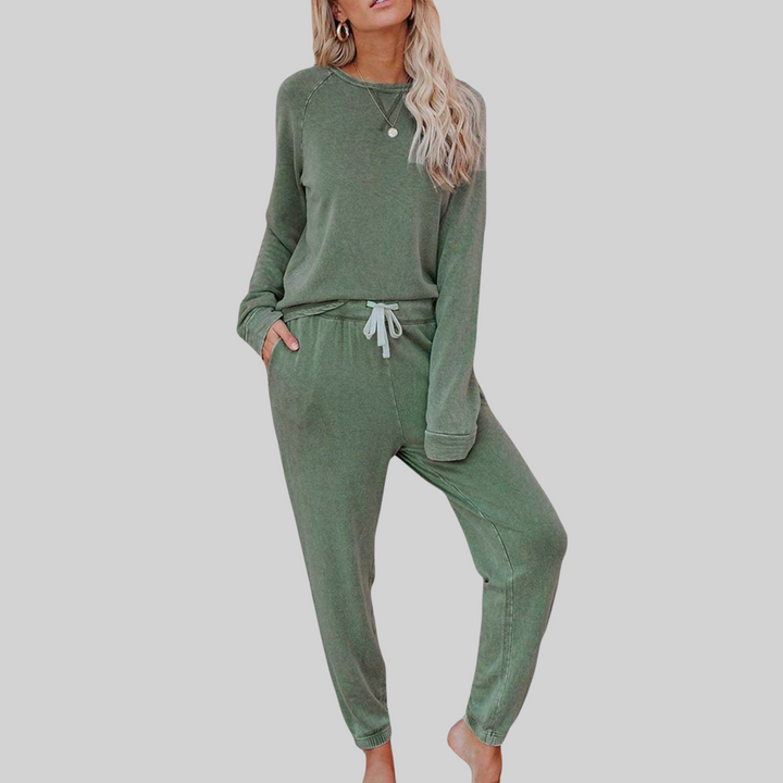 Leanna | Casual Long Sleeve Sweatsuit Set