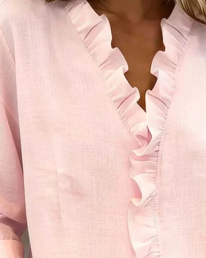Lynette | Lightweight V-Neck Blouse