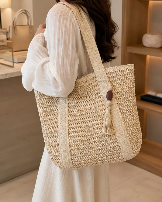 Marielle Woven Everyday Tote Bag