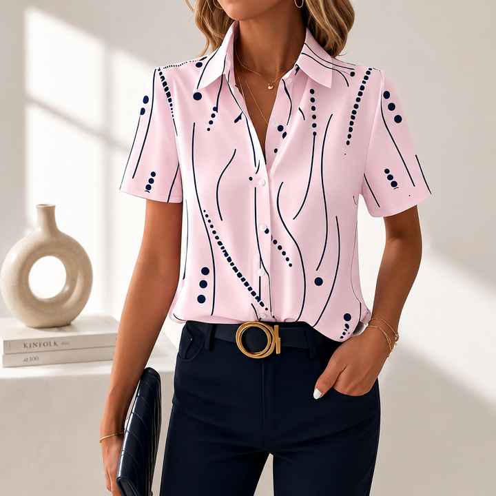 Wendy | Abstract Print Blouse